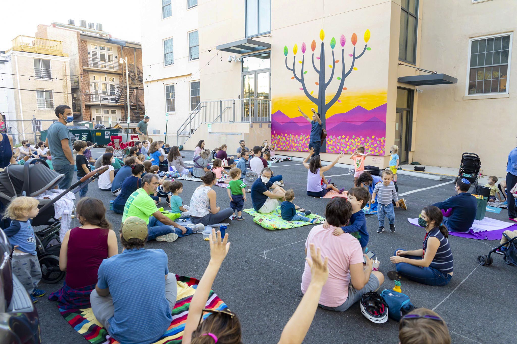 Chanukah mural Washington DC