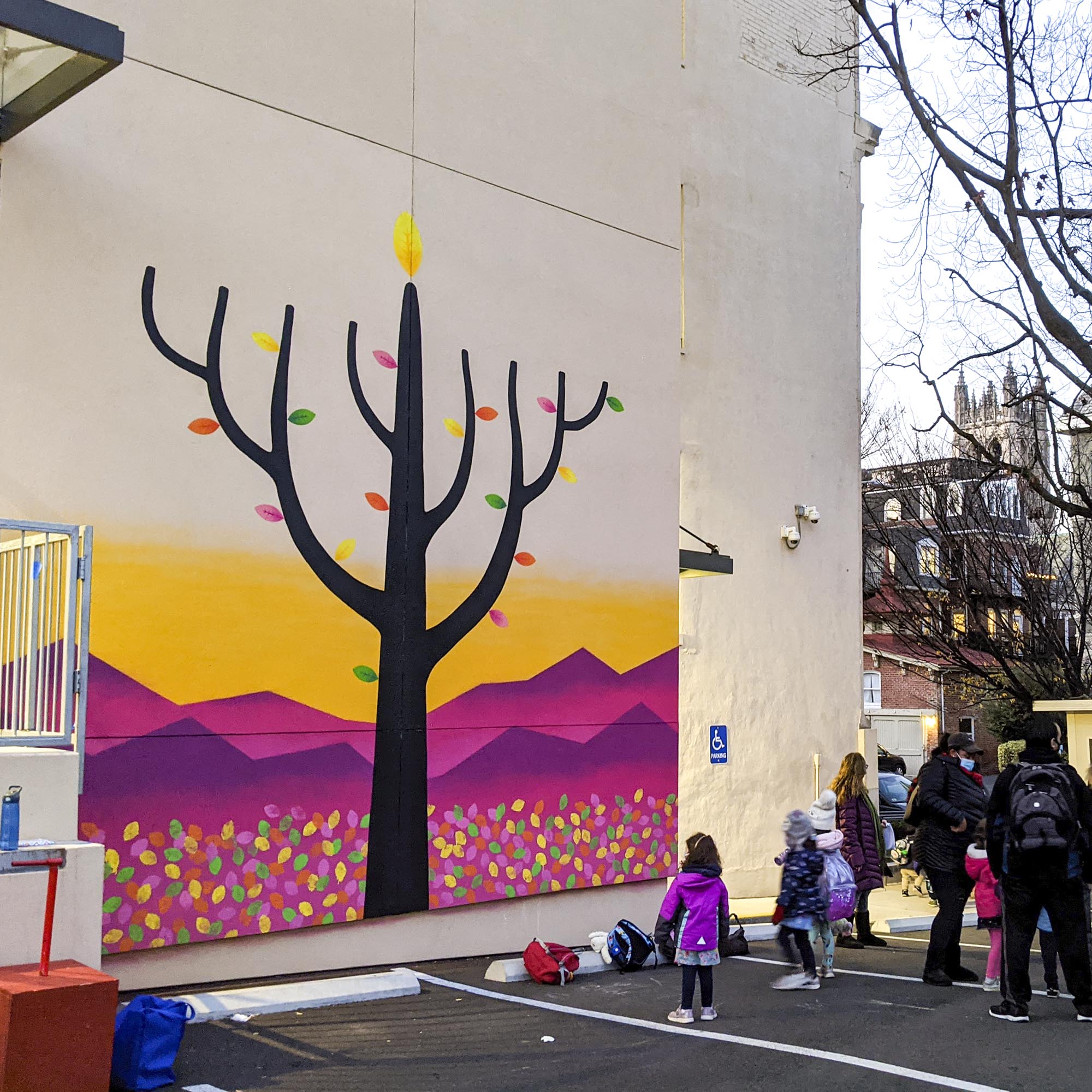 Chanukah mural Washington DC