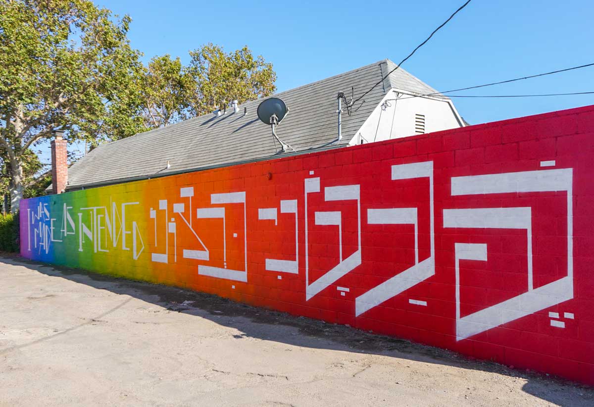 gay Jewish pride Hebrew mural
