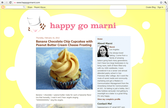 Happy Go Marni site design