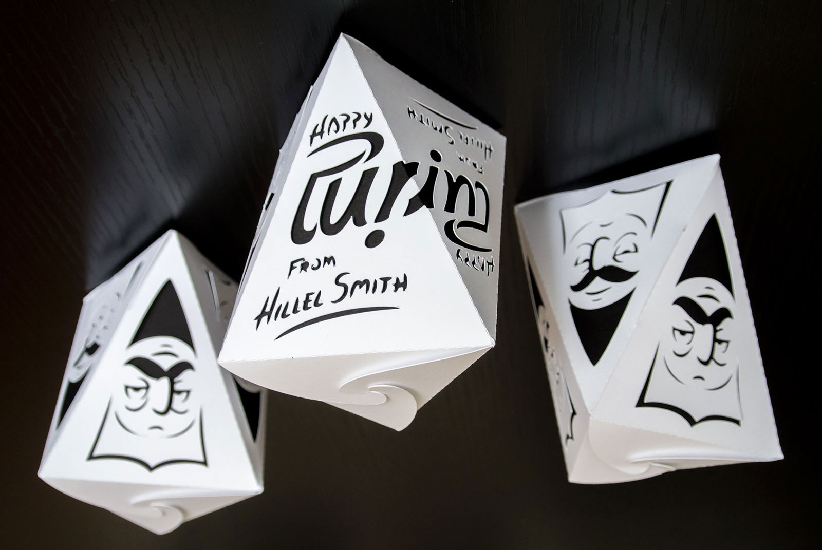 purim ambigram boxes