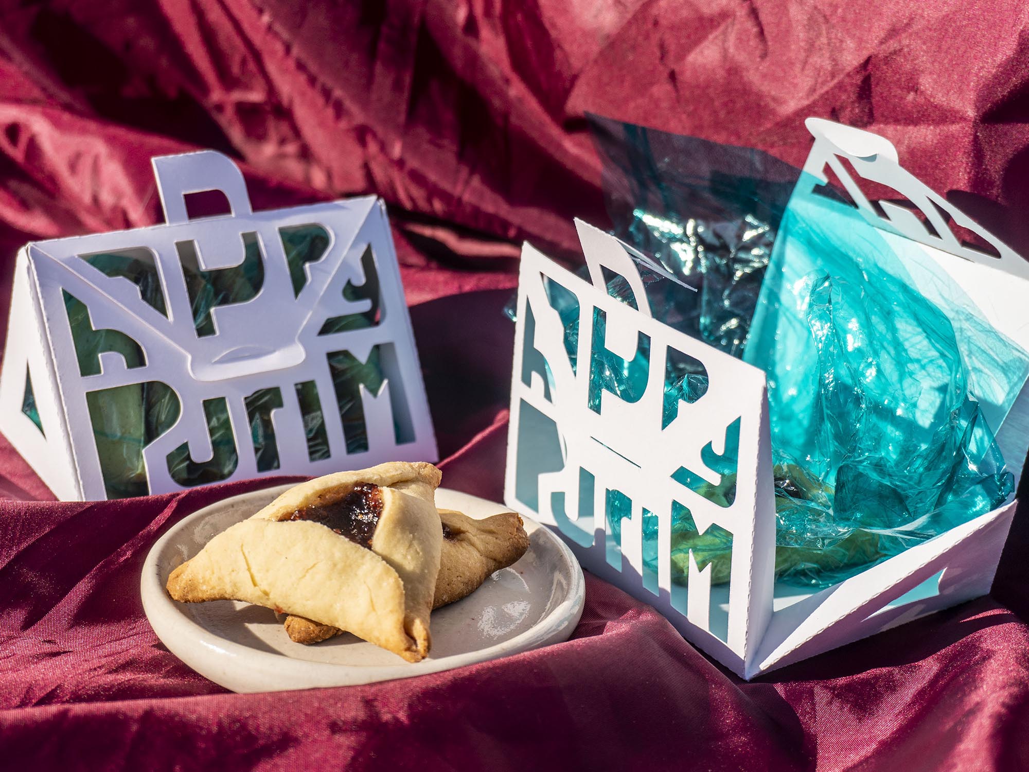 purim hamantaschen handbag boxes