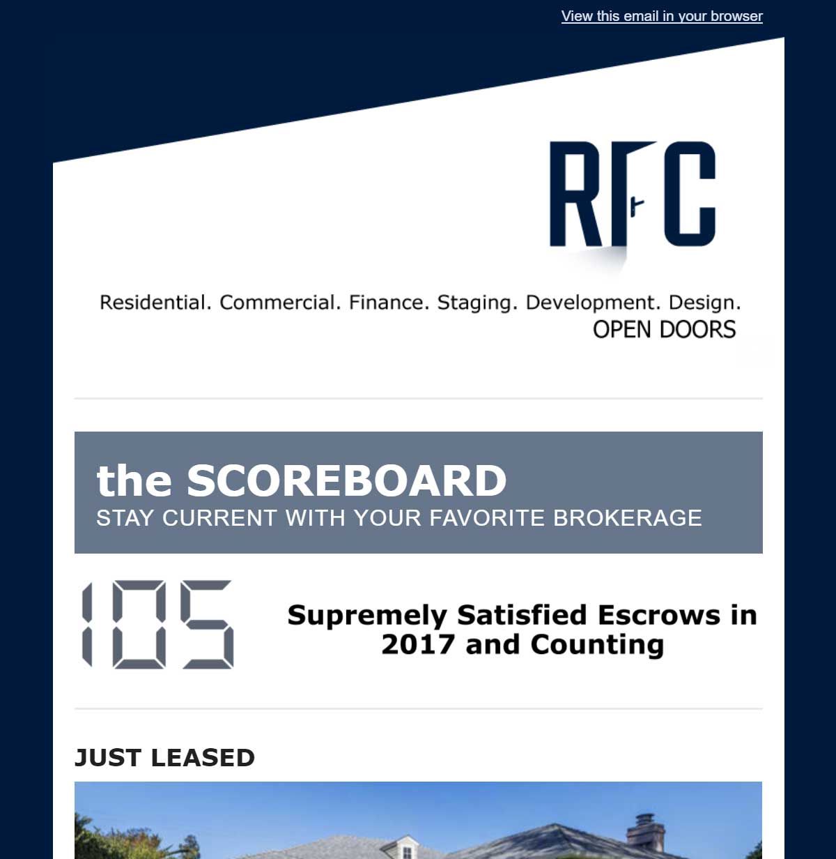 RFC email newsletter