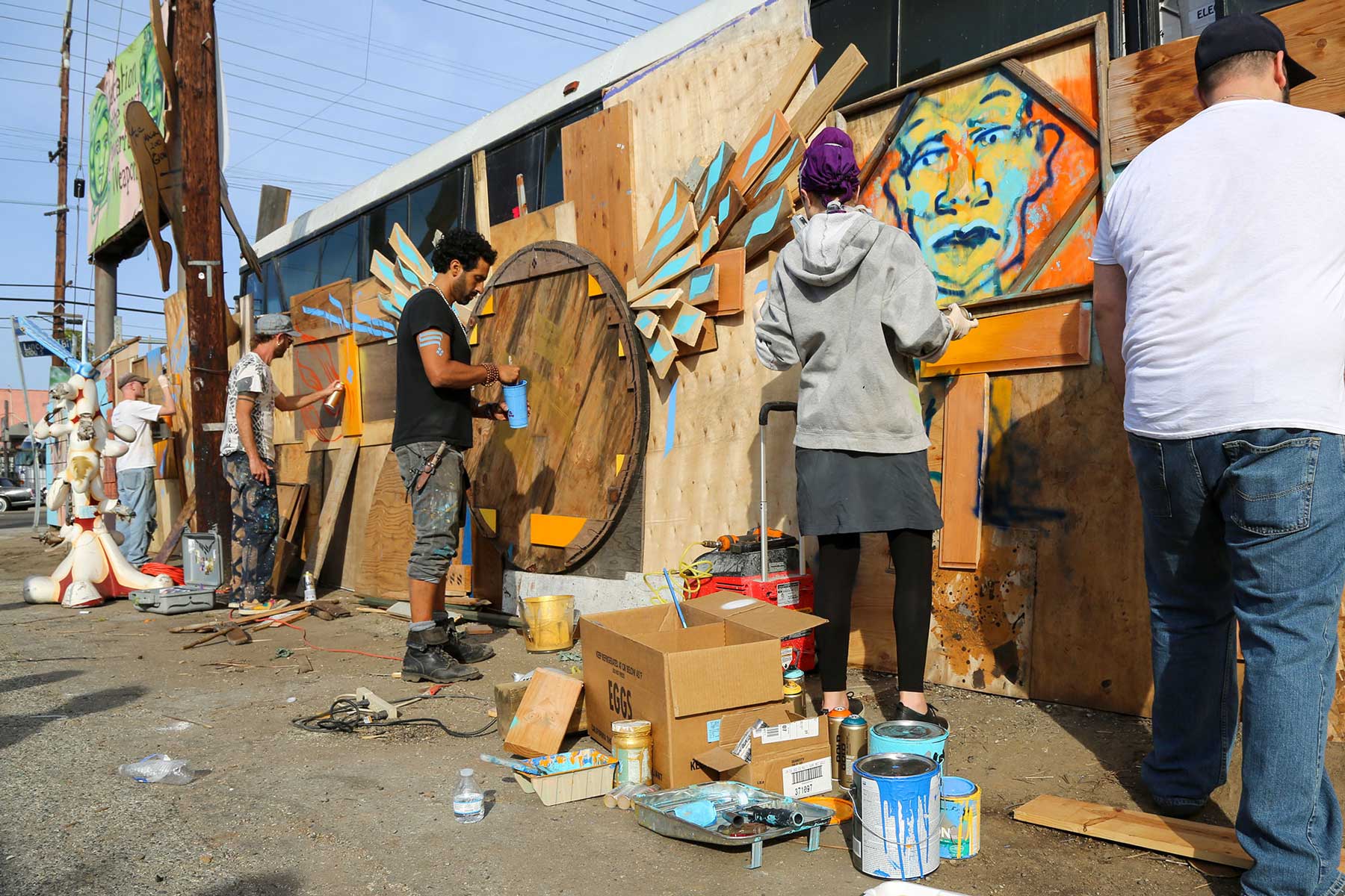 Spirituality mural in Venice Beach